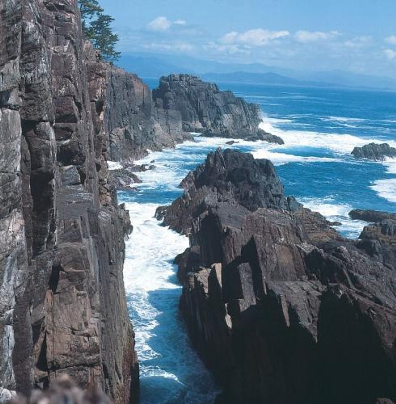 Rocky cliffs of Karakuwa Peninsula on the Sanriku coast