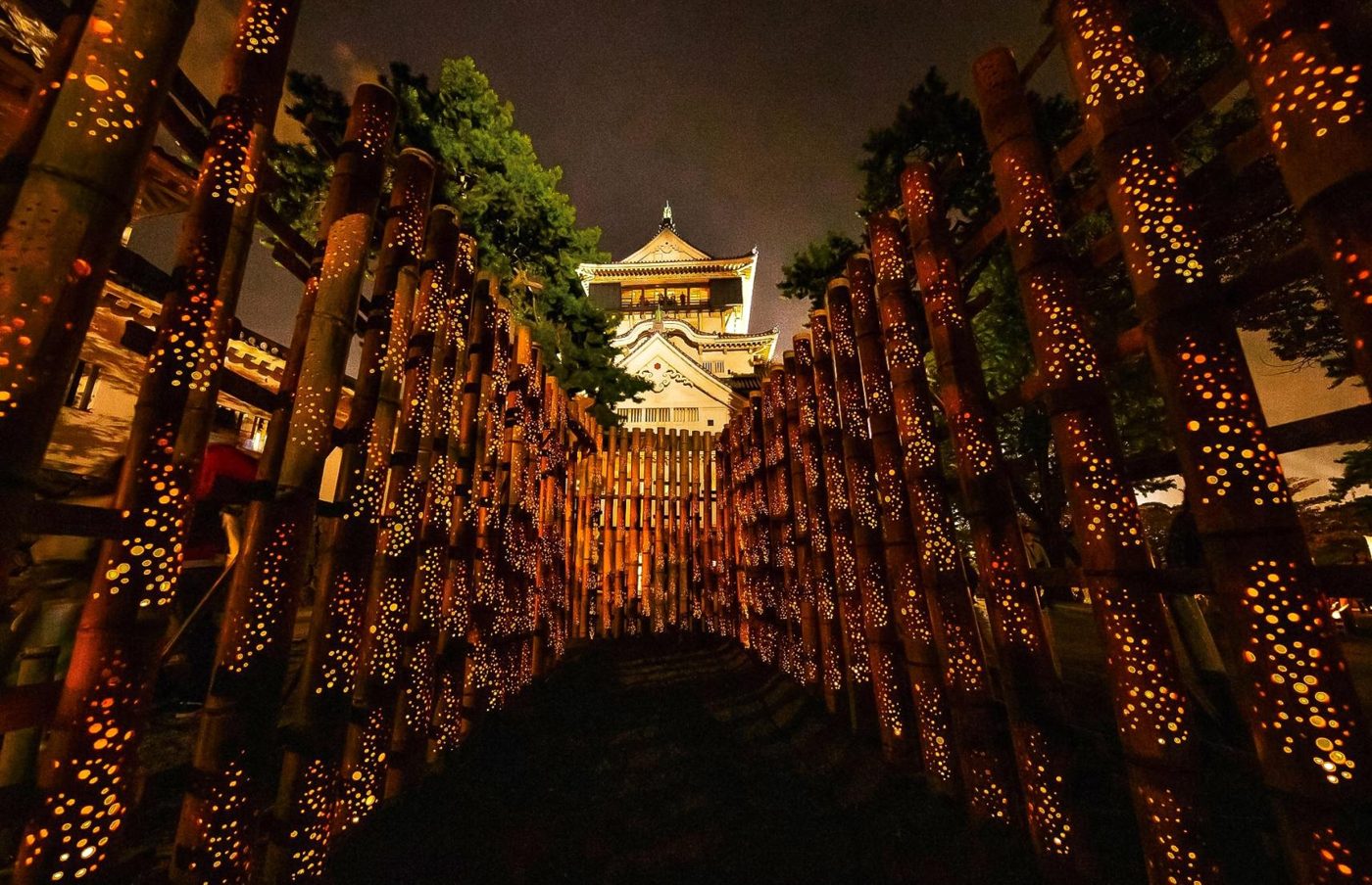 Kokura Castle Bamboo Lights