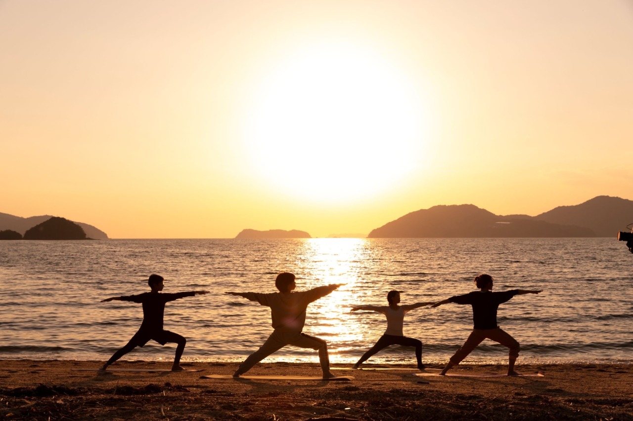 Sunset Yoga by the Seto Inland Sea