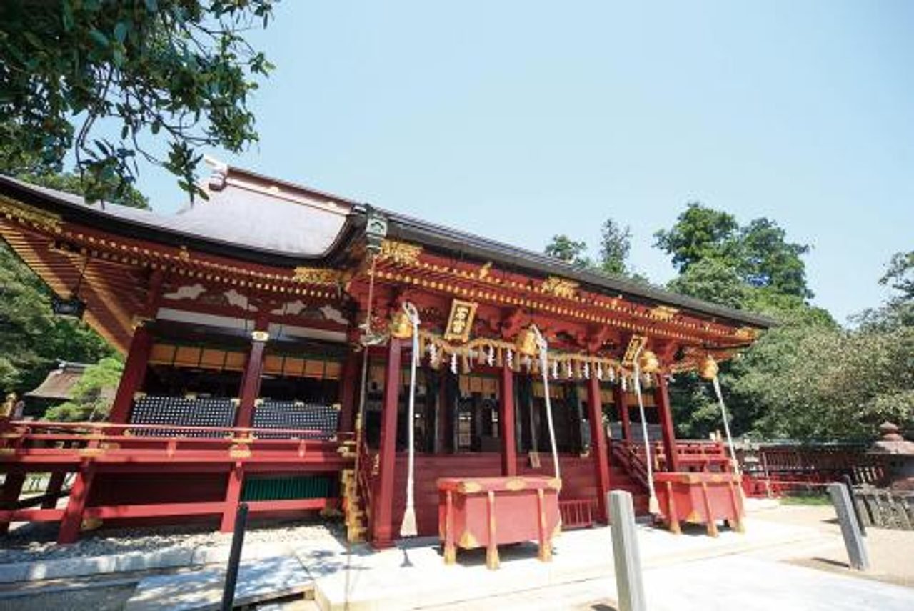 Shiogama Shrine vermilion halls