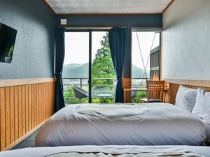 全室半露天付き客室 旅館由布山
